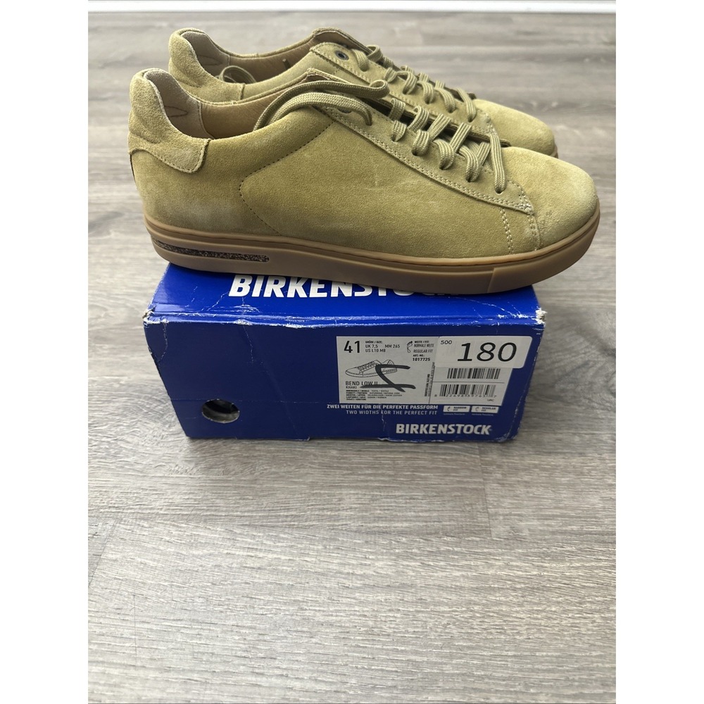 Birkenstock Bend Low Khaki Suede Gummy Bottom Women's 10 Men's 8 EUR 41